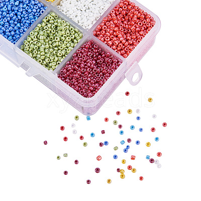 Mixed 12/0 Round Glass Seed Beads SEED-PH0006-2mm-06-1