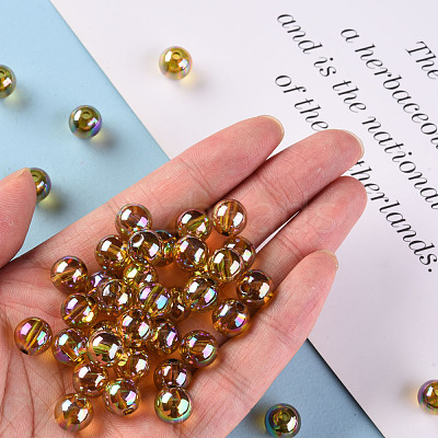 Transparent Acrylic Beads MACR-S370-B10mm-737-1