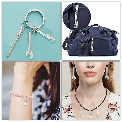 40Pcs 4 Styles Alloy Pendants FIND-FS0005-02-1