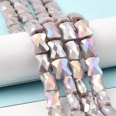 AB Color Plate Glass Beads Strands EGLA-P051-06A-B05-1