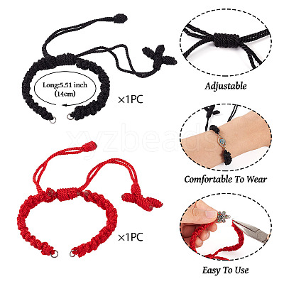 Nylon Weave Bracelets Making AJEW-TA00023-1