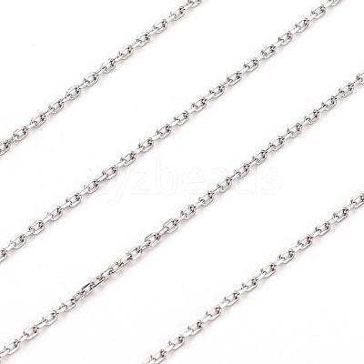 Tarnish Resistant 304 Stainless Steel Cable Chains CHS-D005-02P-1