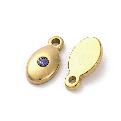 Real 14K Gold Plated 304 Stainless Steel Charms STAS-R005-09G-02-1