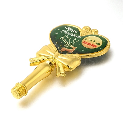Christmas Deer Print Brass & Resin Wax Stamp Handles AJEW-A058-02A-1