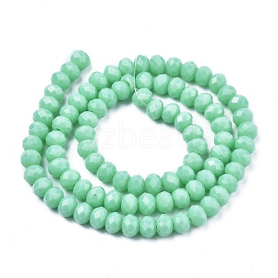 Opaque Solid Color Glass Beads Strands EGLA-A034-P3mm-D14-1