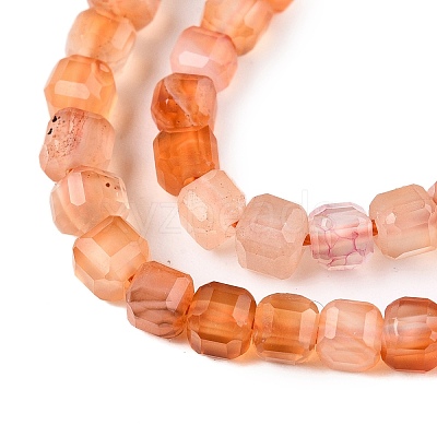 Dyed Natural Agate Beads Strands G-T138-211I-1