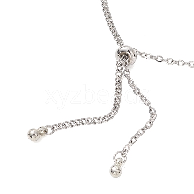 304 Stainless Steel Cable Chain Twisted Chain Slider Bracelet Making AJEW-JB01509-02-1