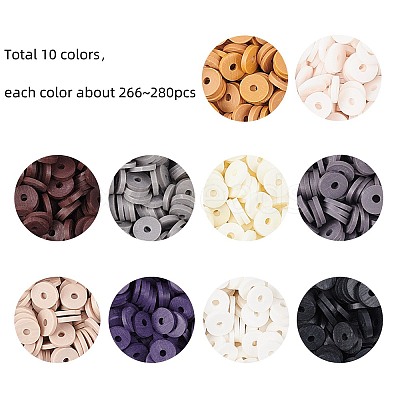 Handmade Polymer Clay Beads CLAY-PH0001-22A-6mm-1
