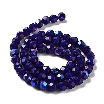 Opaque Glass Beads Strands EGLA-A035-P8mm-L09-1