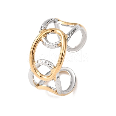 304 Stainless Steel Cuff Open Rings RJEW-P181-02D-A-1