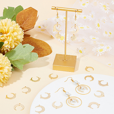 20Pcs 2 Styles Brass Connector Charms KK-BBC0011-66-1