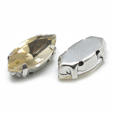 Sew on Rhinestone RGLA-T034-6x12mm-08-1