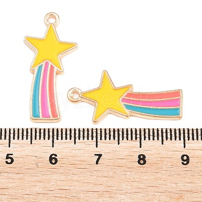 Alloy Enamel Pendants ENAM-N054-010C-NR-1