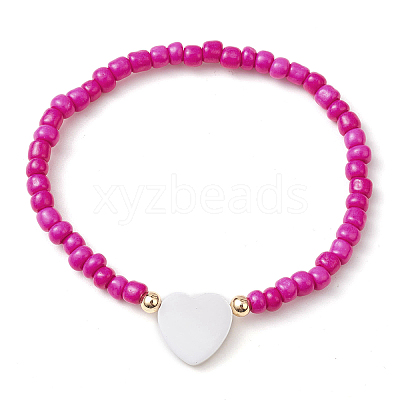 5Pcs 5 Colors Glass Seed Beaded Stretch Bracelet Sets BJEW-MZ00127-1