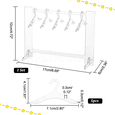 Acrylic Earring Display Stands EDIS-PH0001-43B-1