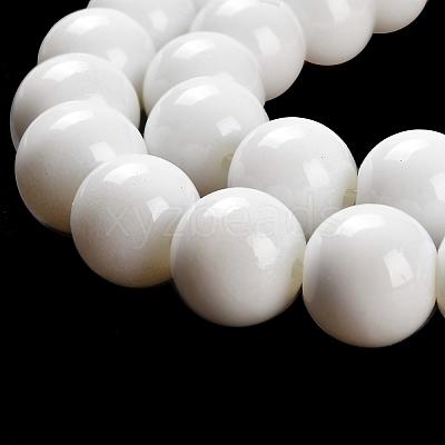 Painted Glass Bead Strands DGLA-S071-12mm-01-1
