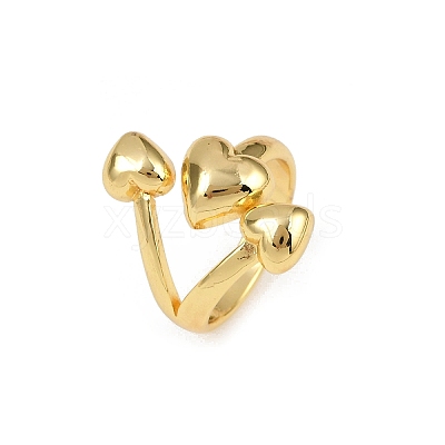 Brass Cuff Rings RJEW-C139-15B-G-1