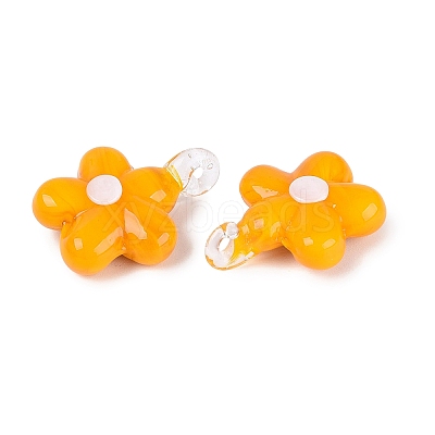 Handmade Lampwork Pendants LAMP-Q039-21D-1