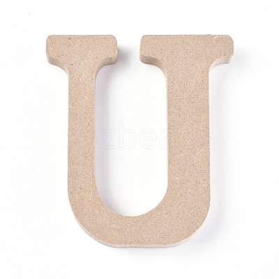 Letter Unfinished Wood Slices DIY-WH0162-62U-1