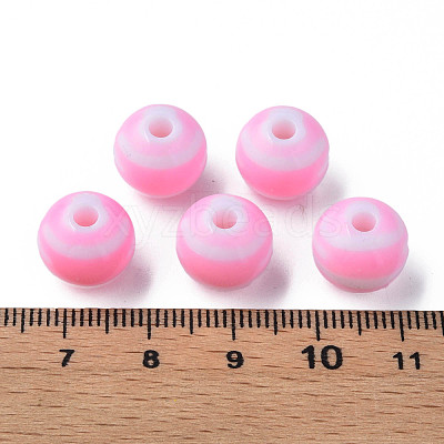 Opaque Striped Acrylic Beads MACR-S373-27A-05-1