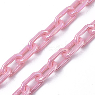 Acrylic Opaque Cable Chains PACR-N009-002G-1