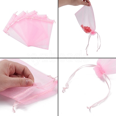 Organza Gift Bags with Drawstring X-OP-R016-13x18cm-02-1