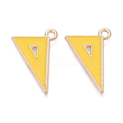 Alloy Enamel Pendants ENAM-Q004-01KCG-12-1