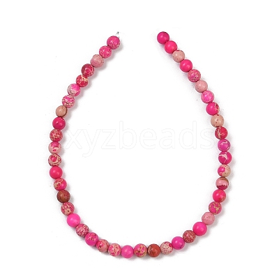 Dyed Natural Regalite/Imperial Jasper/Sea Sediment Jasper Beads Strands G-B124-C04-01-1