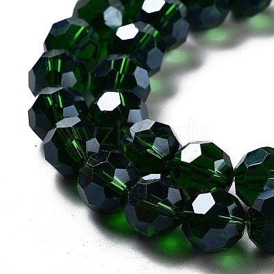 Electroplate Transparent Glass Beads Strands X-EGLA-A035-T10mm-A10-1