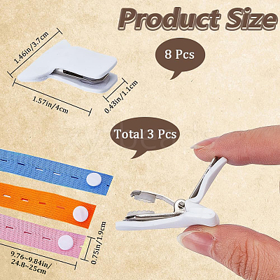 3Pcs 3 Colors Polyester Clothes Organizer Elastic Bands FIND-CN0001-68A-1
