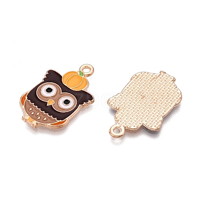Thanksgiving Day Theme Alloy Enamel Pendants ENAM-T020-35D-1