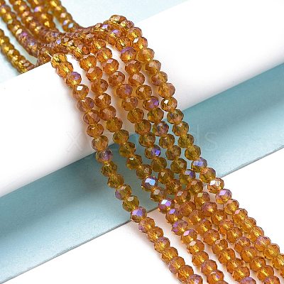 Electroplate Glass Beads Strands EGLA-A034-T1mm-L01-1