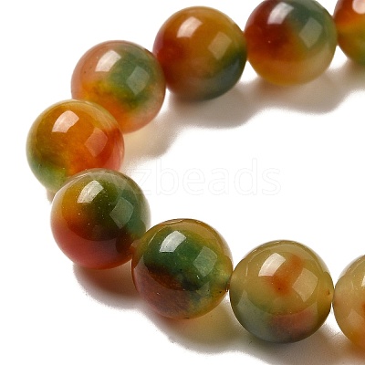 Natural Dyed White Jade Beads Strands G-M402-C04-26-1