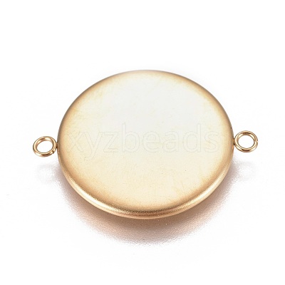 Ion Plating(IP) 304 Stainless Steel Cabochon Connector Settings X-STAS-G127-14-20mm-G-1