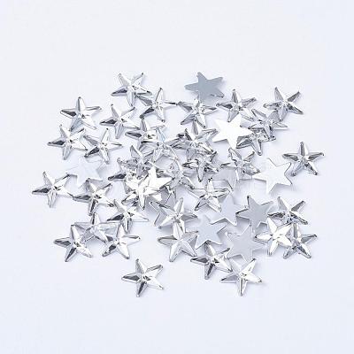 Acrylic Rhinestone Flat Back Cabochons RSB385-1