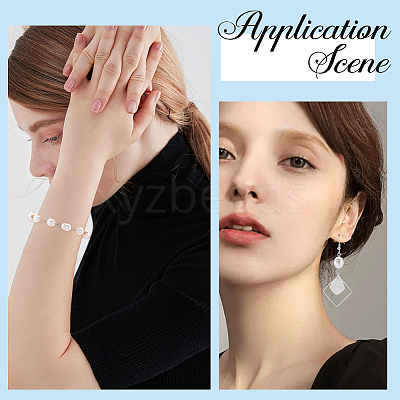 Natural Cultured Freshwater Pearl Potato Connector Charms PALLOY-SC00011-1