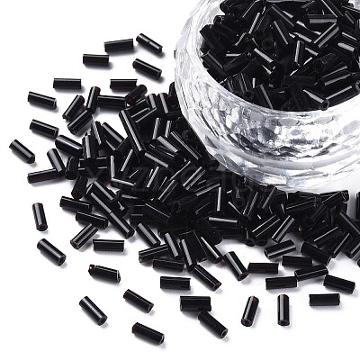 Opaque Colours Glass Bugle Beads SEED-N005-001-B04-1