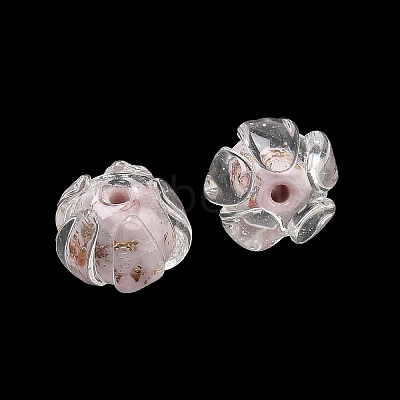 Handmade Gold Foil Lampwork Beads LA-CBABC67-01B-1