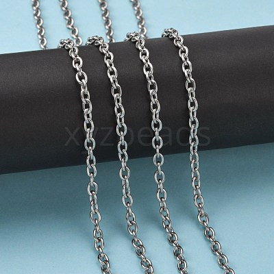 Tarnish Resistant 304 Stainless Steel Cable Chains CHS-R009-11-1