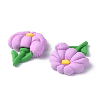 Opaque Resin Cabochons CRES-P023-04E-1