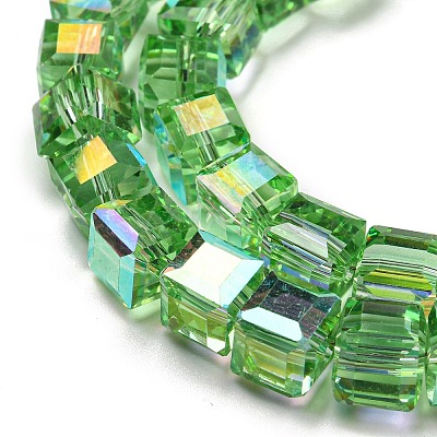 Electroplate Glass Beads Strands EGLA-M031-01A-HR01-1