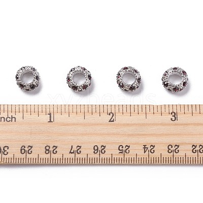 Alloy Rhinestone European Beads CPDL-H998-2-1
