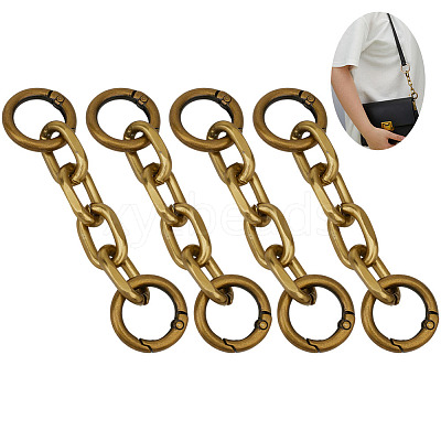 4Pcs Aluminum Cable Chain Bag Extension Chains DIY-DR0002-59B-1