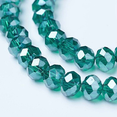 Electroplate Glass Beads Strands EGLA-A034-T1mm-A18-1
