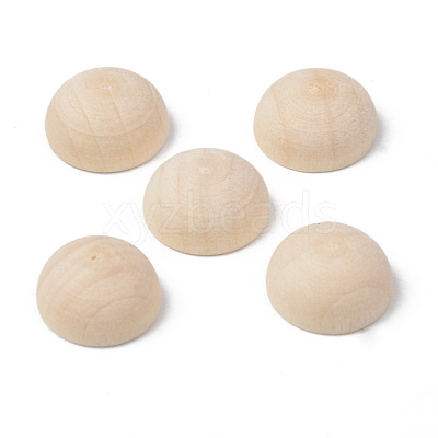 Unfinished Natural Wood Cabochons X-WOOD-R269-H-1