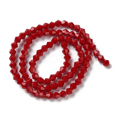 Opaque Solid Color Imitation Jade Glass Beads Strands GLAA-F029-P4mm-01-1