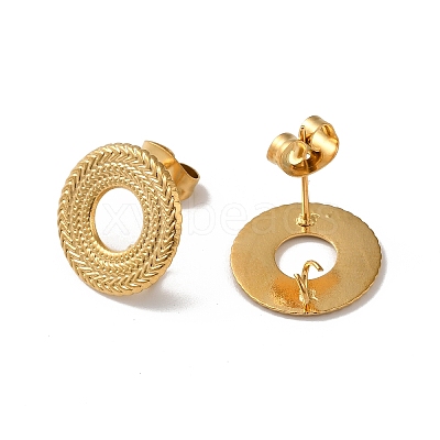 304 Stainless Stud Earring Findings X-STAS-M314-01F-G-1