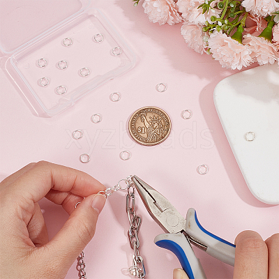 925 Sterling Silver Split Jump Rings FIND-BC0005-42B-1