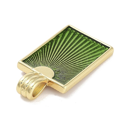 Real 18K Gold Plated Rack Plating Brass Enamel Pendants KK-M293-43G-03-1