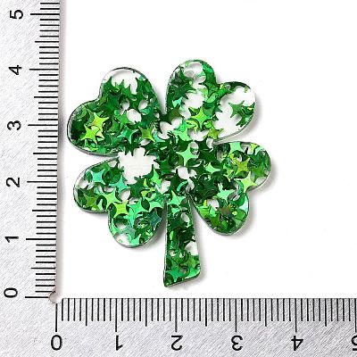 Opaque Acrylic Pendants OACR-H047-06B-1